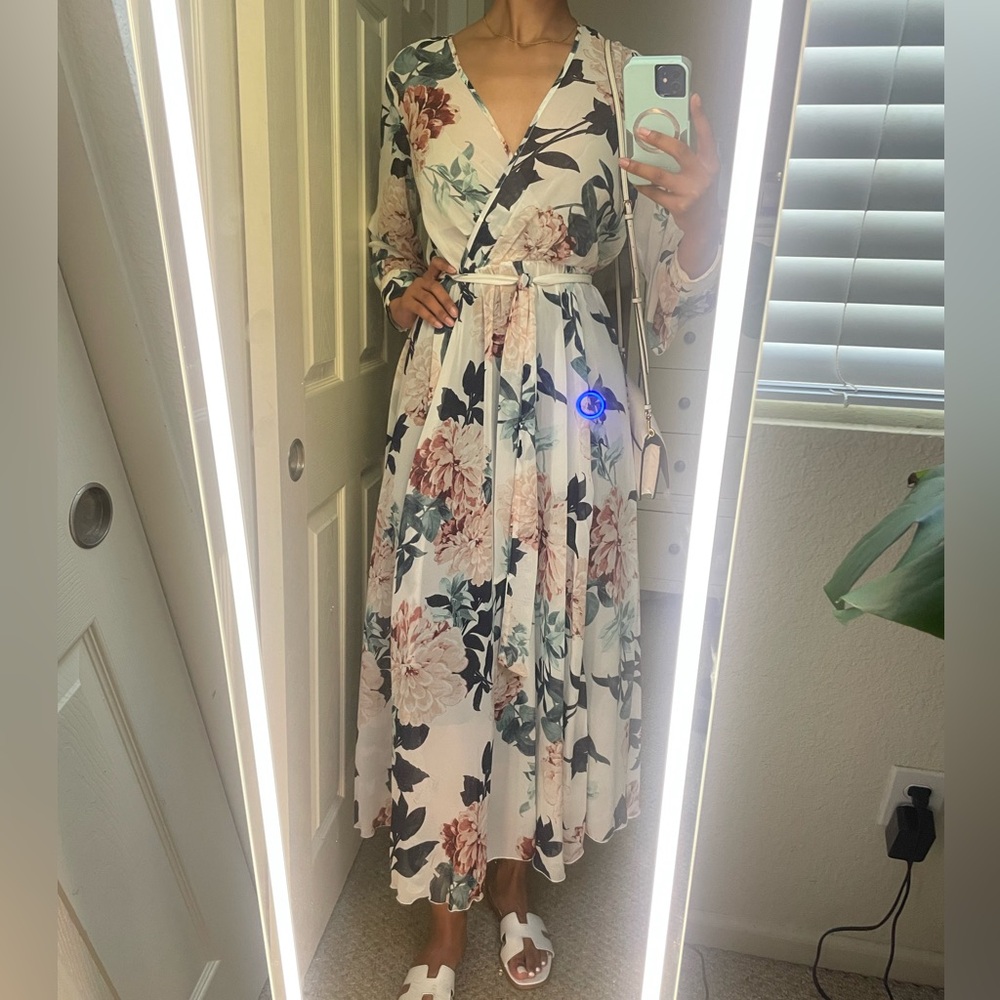 Beautiful floral long maxi dress